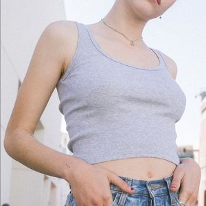 grey brandy melville tank top
